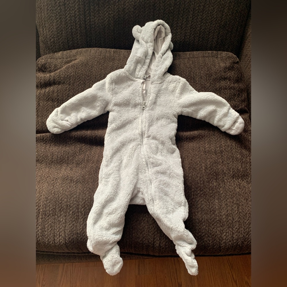 Size 6-9 mths - fleece onesie - George